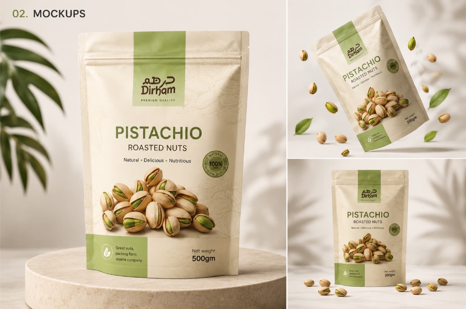 Dirham Premium Nuts Packaging gallery image 6